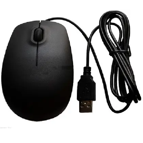 TVS Champ Clik Wired Optical Mouse  (USB, Black)